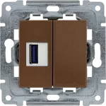 DANTE Ładowarka USB pojedyncza  PATYNA
