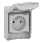 Gniazdo Pratika standard francuski IP65, 10-16A