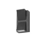 Wall fixture IP54 Loyd Double Emission LED 5.9W LED warm-white 3000K ON-OFF Black 360.00 PX-0396-NEG