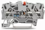 Złączka do zabudowy elementów 3-przewodowe, szara 2002-1321/1000-413