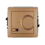 DECO Mechanizm elektronicznego regulatora temperatury z czujnikiem powietrznym złoty metalik