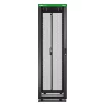Szafa Easy Rack 600mm/42U/1200mm, z dachem, kółkami, nóżkami i 4 wspornikami, bez paneli bocznych, podłogi, czarny