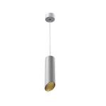 PIXO 210 wisząca max 1x50W, GU10, 230V, kolor złota, srebrny aluminiowy (mat struktura) RAL 9006 T068P21Wh962101