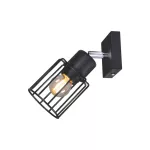 Kaja kinkiet (reflektorek) Troy Black E27 czarny K-4560