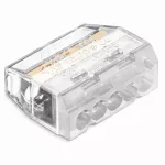 Szybkozłączka wtykowa SCP5 transparentny/biały (karton = 50 szt.)