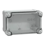 Puszka PC przezroczysta pokrywa 192x121x105 mm, PanelSet