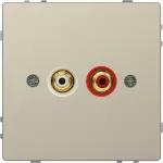 System D, Gniazdo audio (2x Cinch), sahara