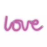 RTV100208 Neon LED LOVE różowy Bat + USB FLNEO5 Forever Light