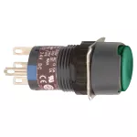 Harmony XB6 Przycisk, Podświetlany, Zielony, Płaski, 1 CO, 24 V DC, 16 mm, Plastikowy