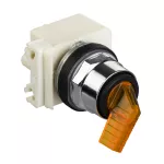 Harmony 9001K Przełącznik podświetlany Ø30 mm, bursztynowy, 2 pozycyjny, ryglowany, 24 V AC/DC