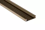 Profil LED Natynkowy SO, długość 100cm, aluminiowy, inox anodowany