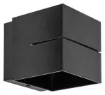 7017 Kinkiet Kaunas G9 1xMAX 10W matt black IP20 cube shape