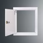 Drzwiczki rewizyjne SP 250x200 RAL9003, kołnierz szer.2, 5cm