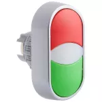 NAPĘD 2-KLAWISZOWY BIAŁO/CZARNY PIERŚCIEŃ NIKLOWANY SP22-2KL-B/CZ\.
