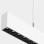 Lineal lighting system Infinite Pro 854mm Suspended Opticell 24.4W LED warm-white 3000K CRI 80 CASAMBI White IP20 3685lm AK12-24W8CLXB14