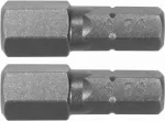BITY 1/4"X25 MM HEX H8 2 SZT