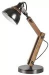4199 Lampa biurkowa Aksel E14/15W czarna/buk 230V, 50Hz