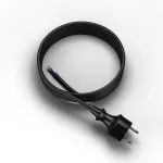 PP-40H/4M/2X1,0/H05VV-F Przewód przyłączeniowy z wtyczką prostą IP44 ; 2x1; H05VV-F; 4m; czarny