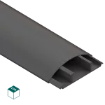 LPO / Listwa Elektroinst. PVC-U Półokrągła 18/75 3K Szary - 2 m (5 szt./op.)