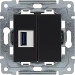 DANTE Ładowarka USB pojedyncza CZARNY