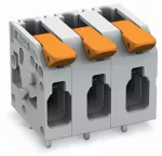 Złączka do płytek drukowanych dźwignia 4 mm² RM 7,5 mm 3-bieg, szara 2604-1303/000-016