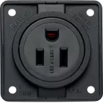 Integro Flow Gniazdo z uziemieniem, USA/KANADA, NEMA 5-15R, czarny, mat