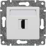 VENA Gniazdo multimedialne HDMI, bez ramki BIAŁY ANTYBAKTERYJNA POWŁOKA