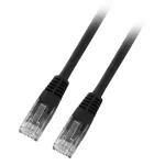 Patchcord RJ45 U/UTP kat. 5e PVC CCA czarny 2m
