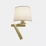 Wall fixture Hall Slim Screen Right LED E27 17.4W LED warm-white 2700K ON-OFF Matte gold 150lm 05-8511-DN-82