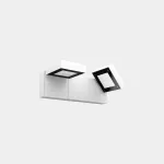 Wall fixture IP66 Modis Opal Double 430mm LED 26.4W SW 2700-3200-4000K ON-OFF White 1488lm 05-E063-14-OU