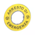 Etykieta 3D ARRESTO DI EMERGENZA