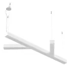 RAMITA T1 wisząca LED PHILIPS LV 54W/6600lm/3000K/TD, 230V, biały sygnałowy (mat struktura) RAL 9003