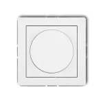 DECO Mechanizm elektronicznego regulatora oświetlenia przyciskowo-obrotowego do lamp LED biały