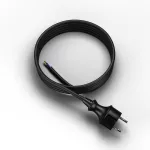 PP-40H/4M/2X1,5/H05VV-F Przewód przyłączeniowy z wtyczką prostą IP44 ; 2x1,5; H05VV-F; 4m; czarny