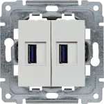 DANTE Ładowarka USB podwójna BIAŁY