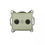DOMO 01-1320-050 sz Gniazdo RTV przelotowe