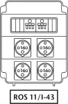 Rozdzielnica 4*16A 4p,zabezp 2*3F-16A
