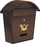 SKRZYNKA NA LISTY 380x320x105MM BRĄZOWA