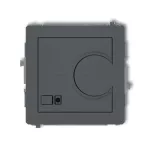 DECO Mechanizm elektronicznego regulatora temperatury z czujnikiem podpodłogowym grafitowy mat