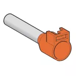 Akcesoria, końcówka kablowa rozmiar średni - 4 mm² - pomarańczowa