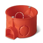Puszka p/t PK-60F łączeniowa płytka z wkrętami  IP 20 ceglasta RAL 2024