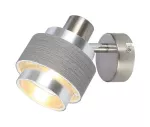 5379 Kinkiet Basil E14/ 1x max.10W chrom satyna / srebrny dąb 230V, 50Hz