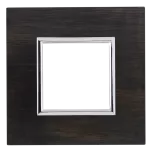 DANTE Ekskluzywne Ramka 1x WENGE + chrom