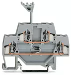 Złączka do zabudowy elementów 2-piętrowe, szara 280-940/281-411