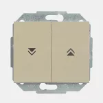 WP-10O Wyłącznik żaluzjowy-ONYX- zwierny p/t 10A,250V; beżowy