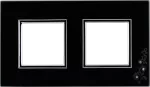 DANTE Ekskluzywne Ramka zdobiona 2x BLACK GLASS MS1