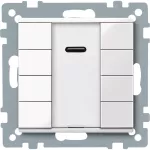 KNX przycisk IR natynkowy 4-kr.plus biały połysk System M