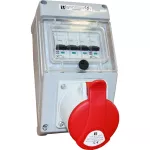 ZESTAW INSTALACYJNY IP44 Z WYŁ.16 A 3P+N+PE,DWA GN.BOCZNE,M25