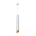 PIXO 410 wisząca max 1x50W, GU10, 230V, kolor miedzi, biały sygnałowy (mat struktura) RAL 9003 T068P41Wh961117