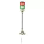 Monolityczne kolumny świetlne, Harmony XVG, 60 mm, czerwony zielony, światło stałe, montaż na rurze aluminiowej i składany uchwyt, IP40, 24V AC/DC